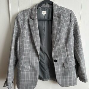 a new day Black and White Checkered Blazer